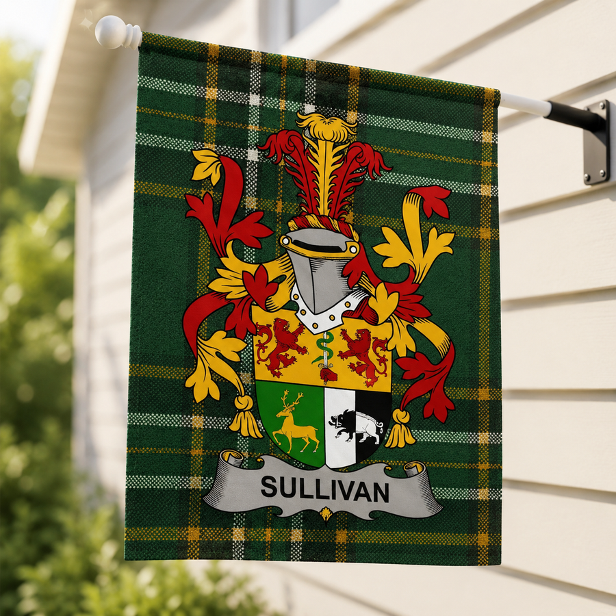 Irish family name flags