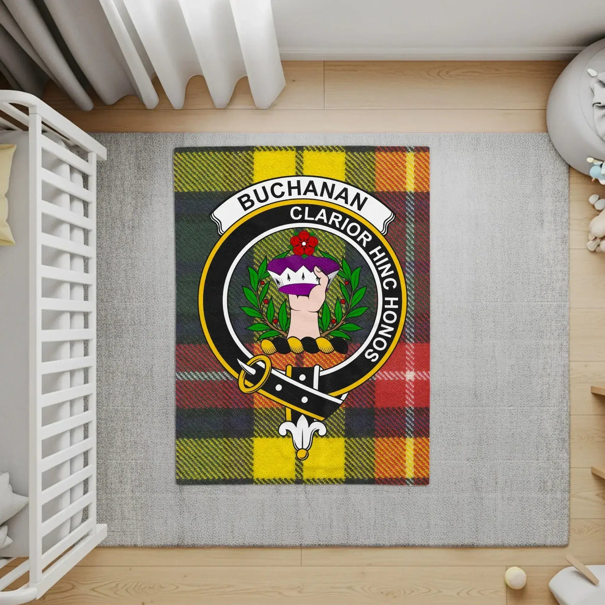Buchanan Clarior Hinc Honos Crest Kilts Clan product type