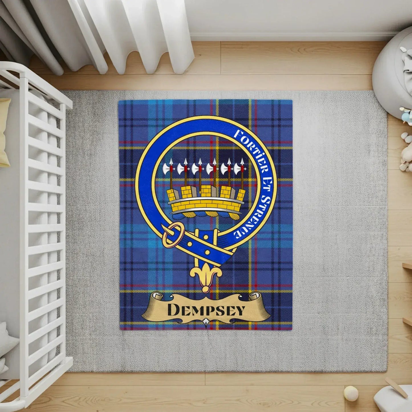 Custom Family Crest Tartan Coat of Arms Dempsey product type