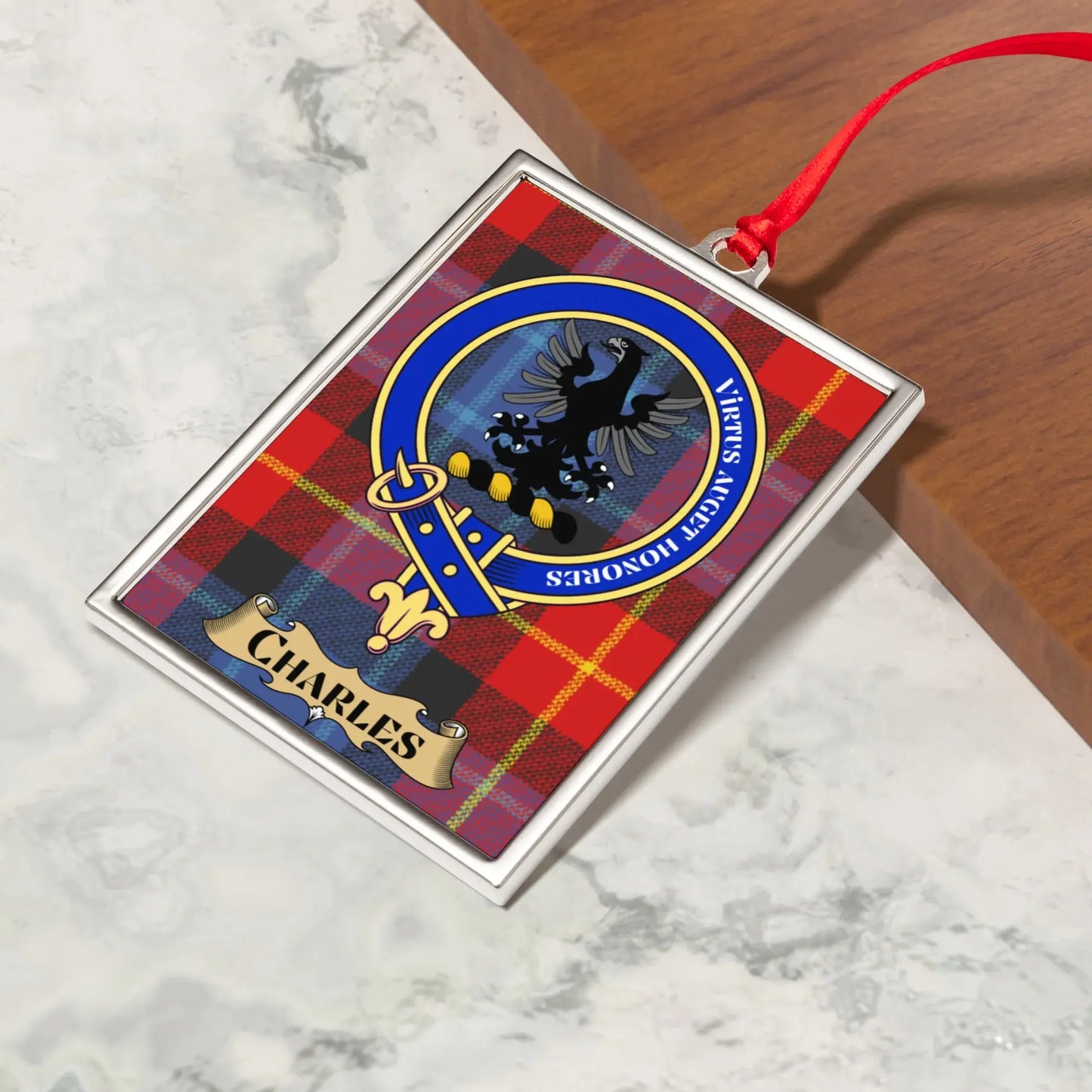 Charles Crest Tartan Pattern Rectangular Ornament product