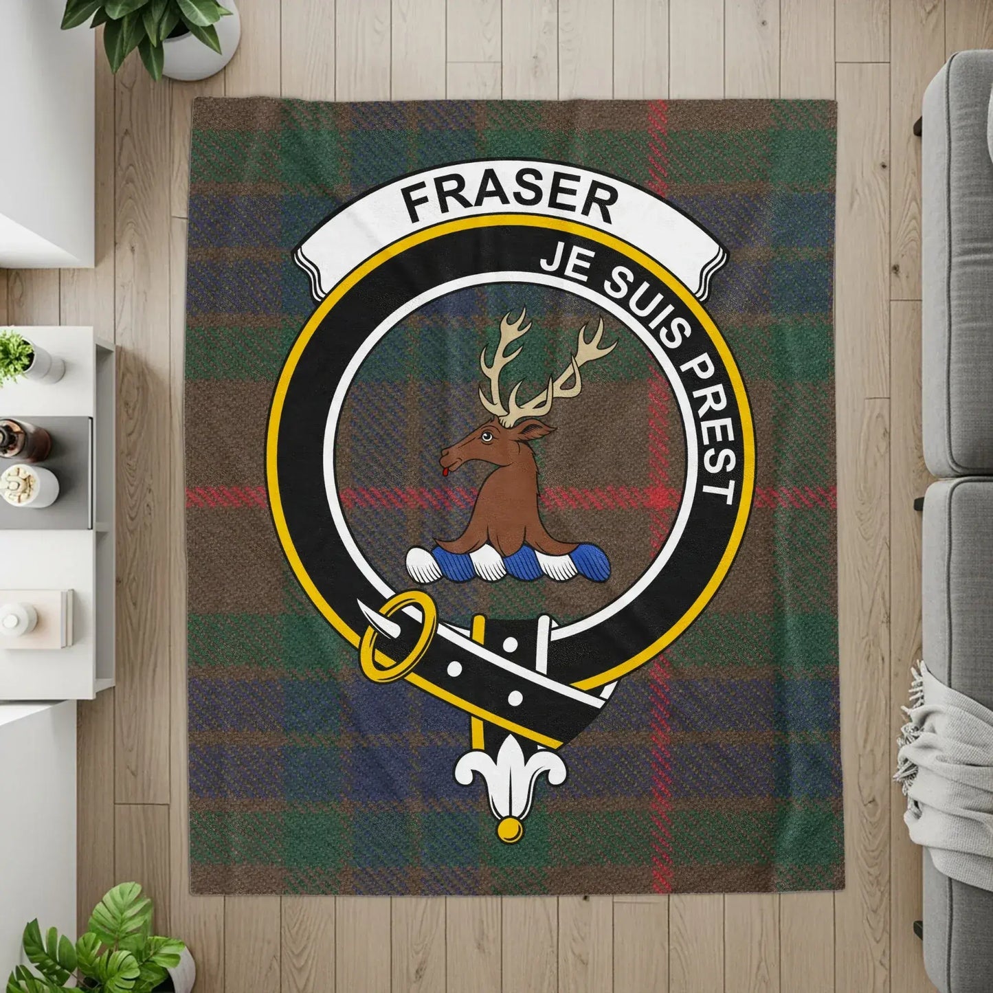 Fraser Je Suis Prest Plaid Blanket product type