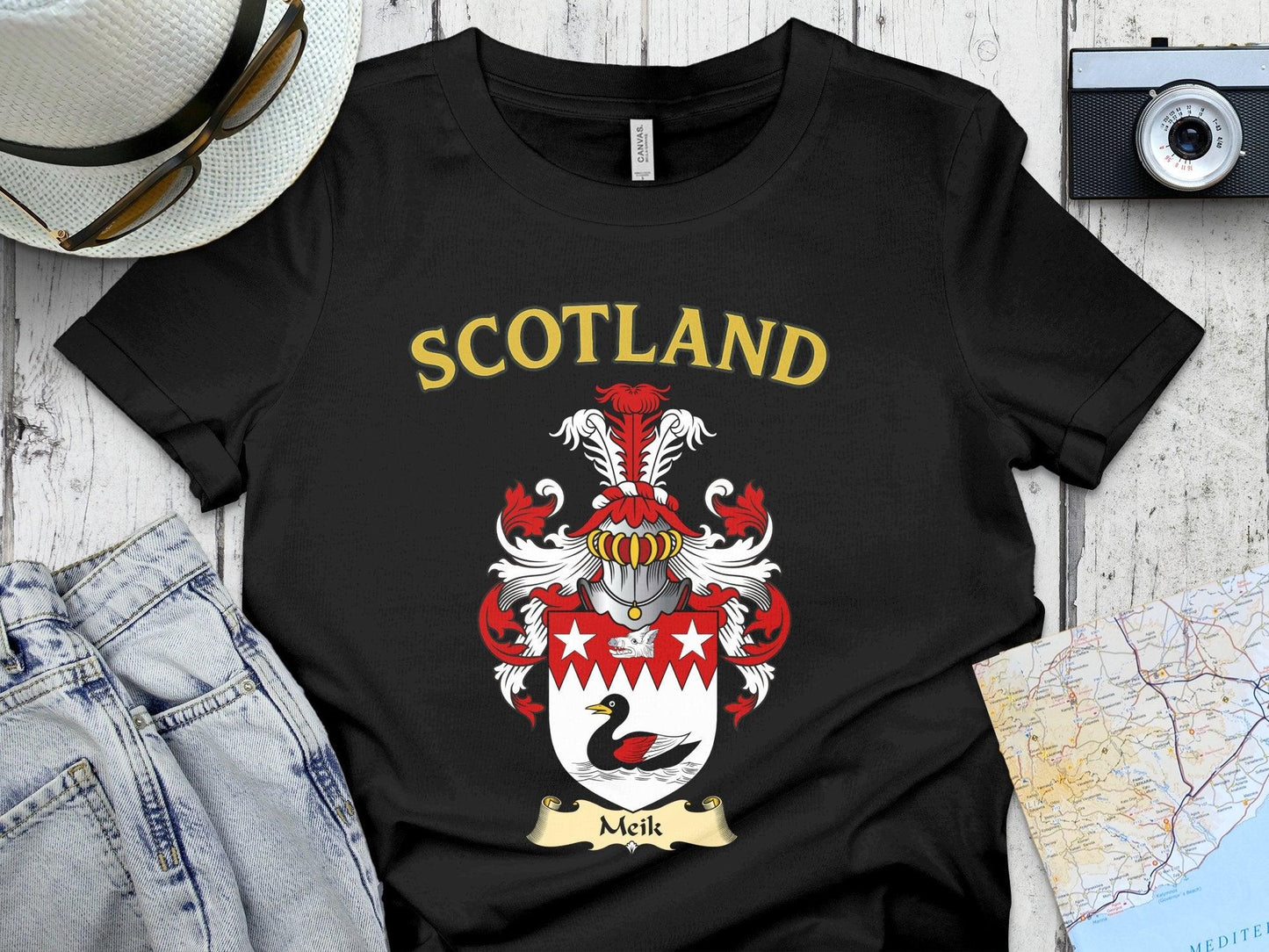 Scotland Family Crest Black Graphic Tee product