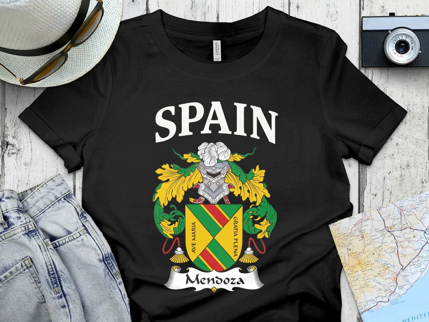 Spain Mendoza Graphic Tee Shirt Unique Apparel product
