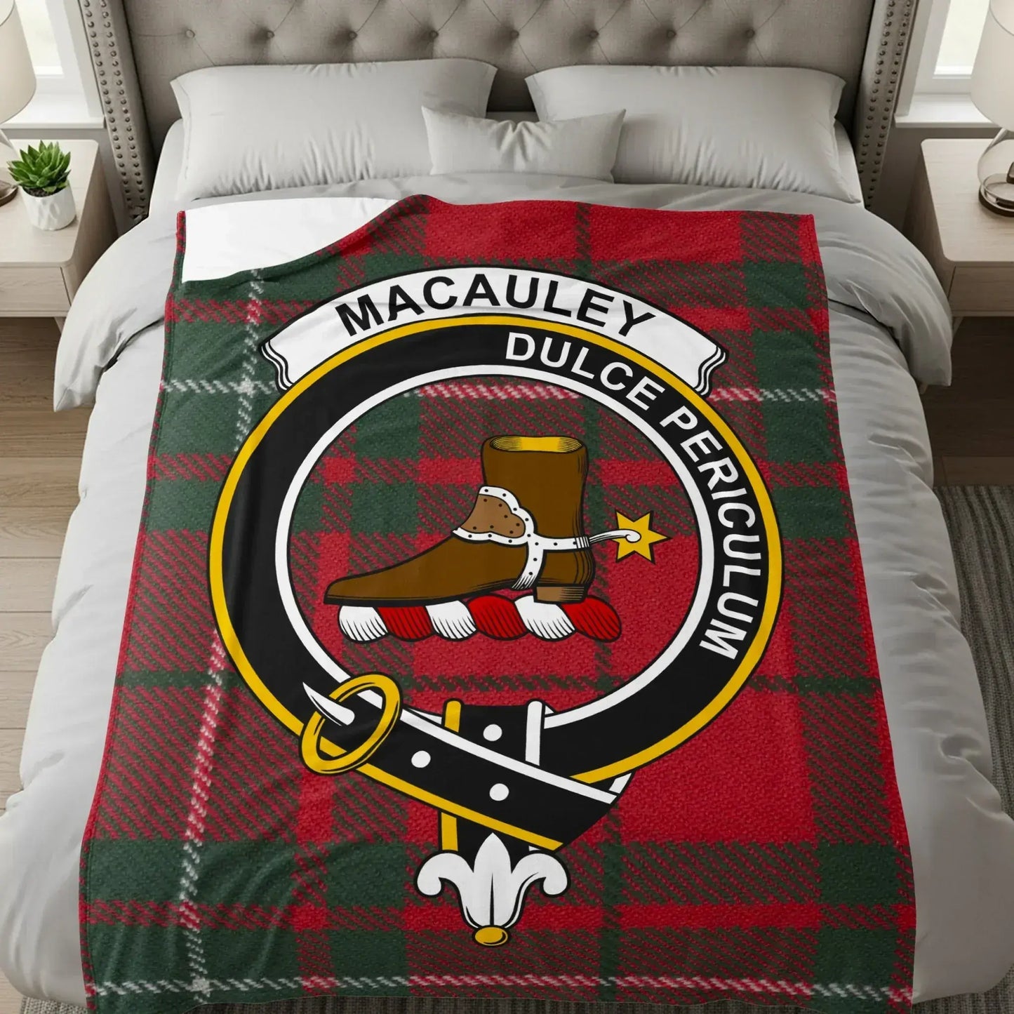 MacAuley Dulce Periculum Tartan Plaid Blanket product