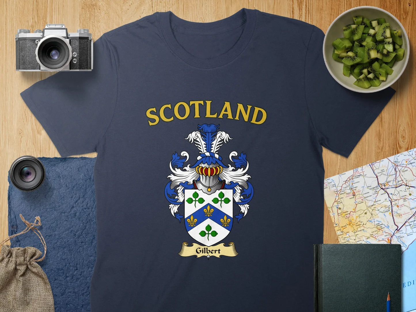 Scotland Family Crest Heritage Gilbert T-shirt product