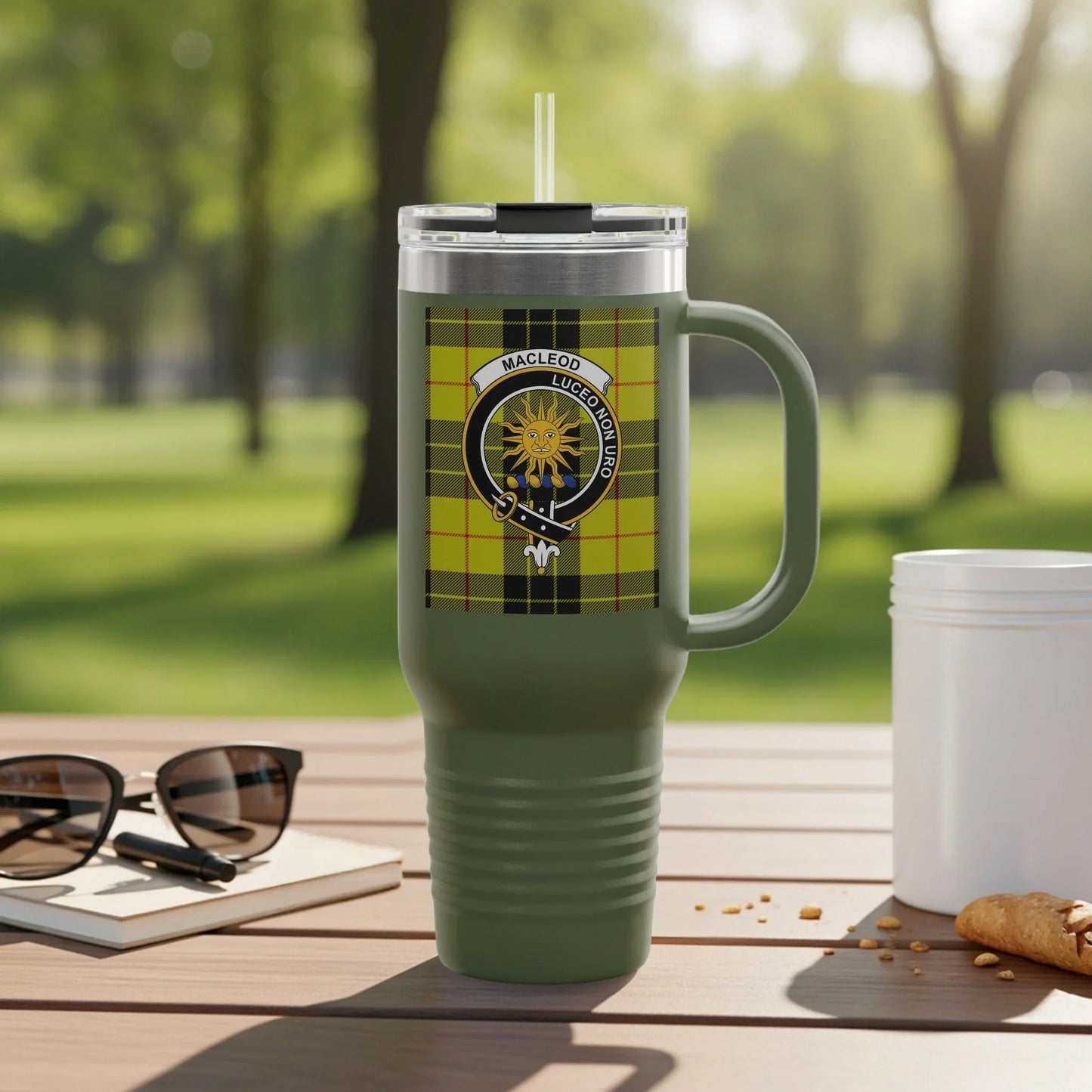 MacLeod Crest Green Insulated Travel Tumbler product
