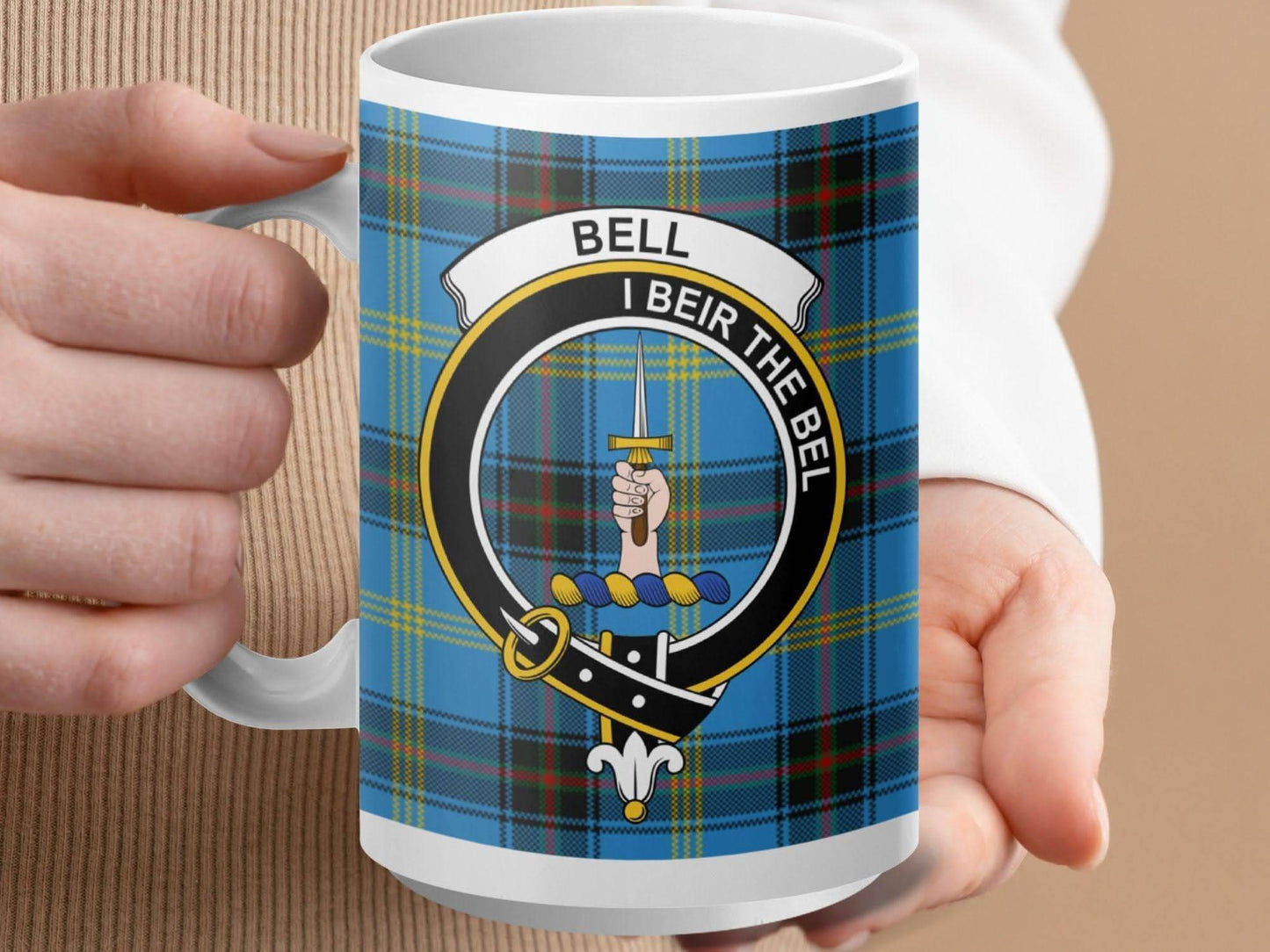 Bell I Beir the Bel Plaid Coffee Mug product