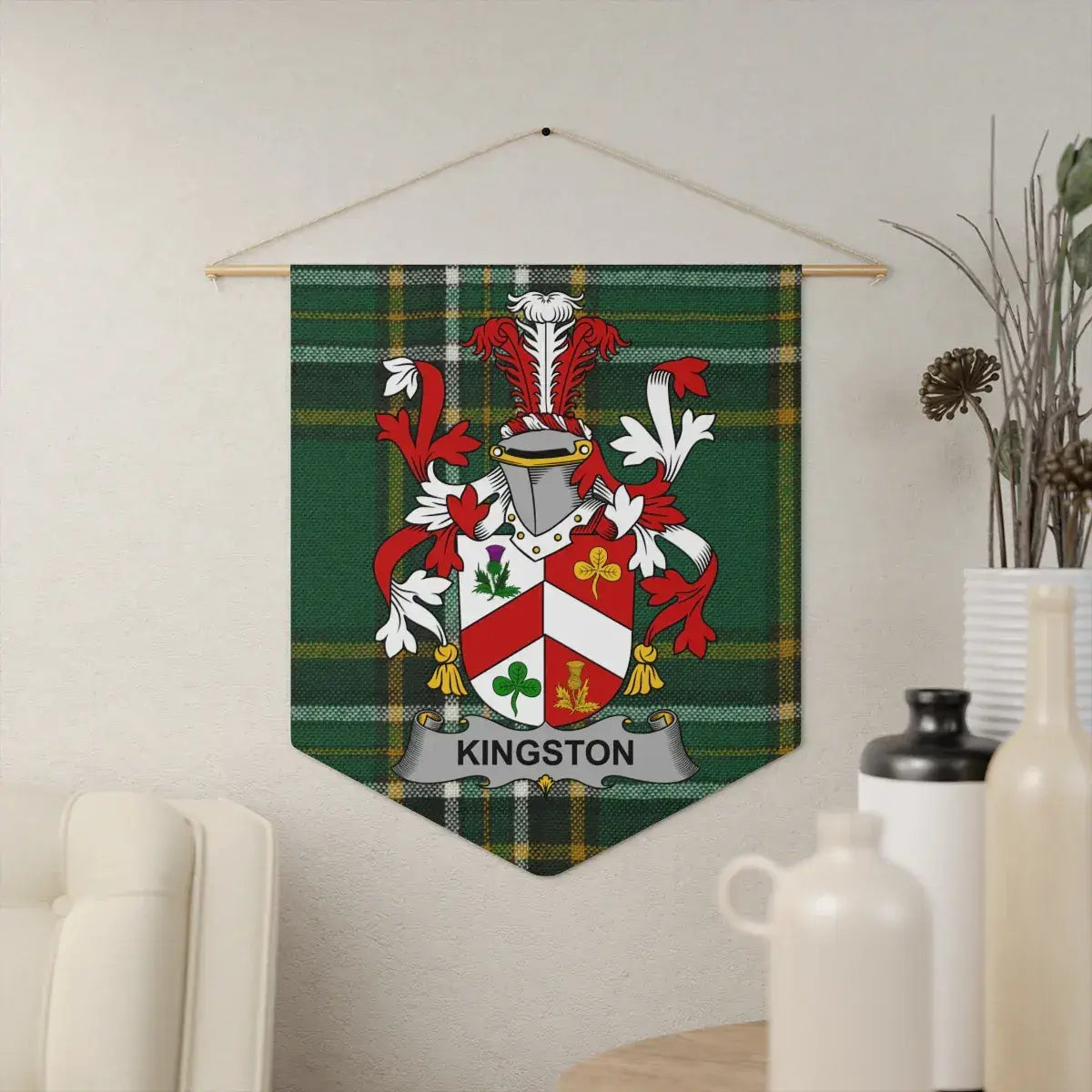 Family Crest Plaid Wall Tapestry Decoration product