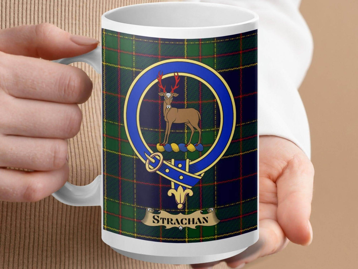 Strachan Clan Crest Tartan Ceramic Mug product
