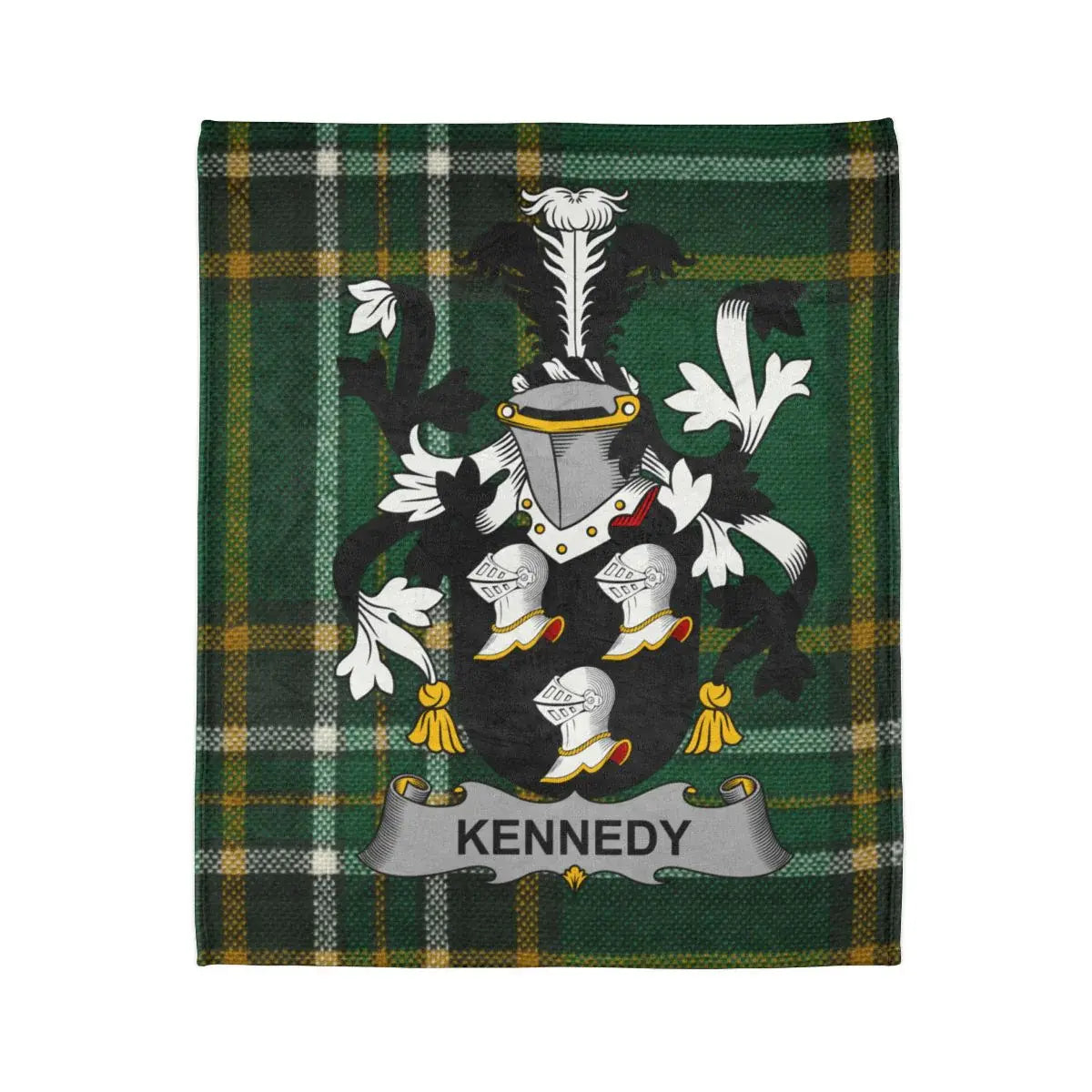 Kennedy family plaid design blanket product type