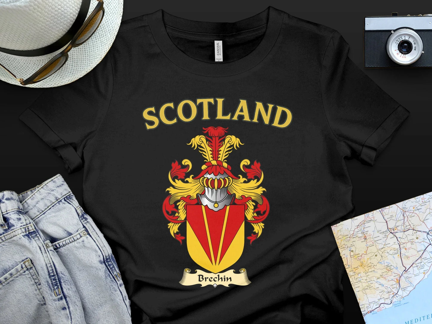 Scotland Brechin Graphic Crest Emblem T-shirt product