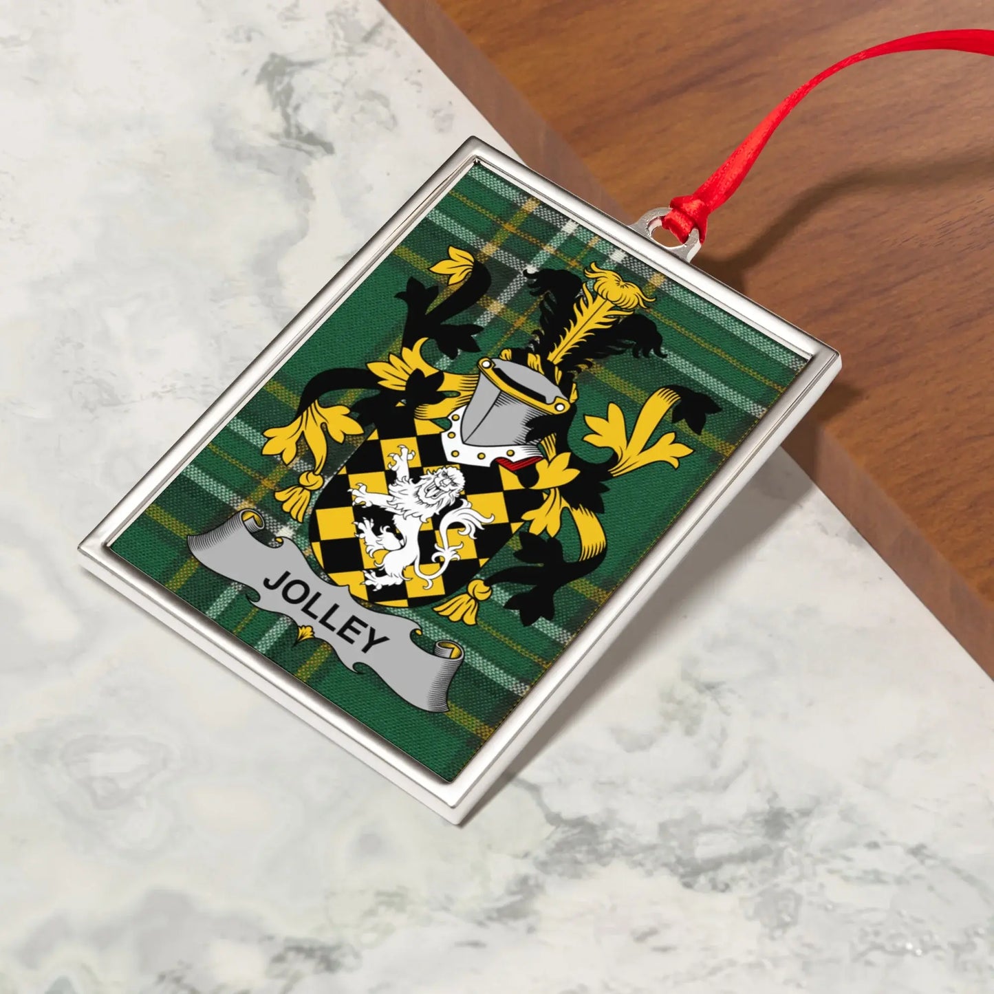 Jolley Family Crest Rectangular Ornament product
