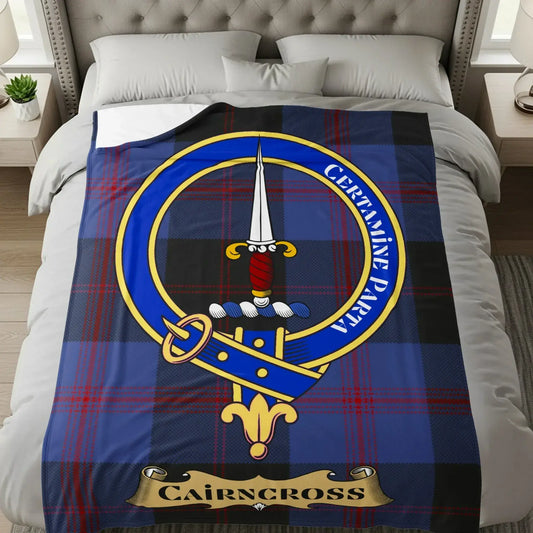 Clan Cairncross Tartan Crest Blanket product