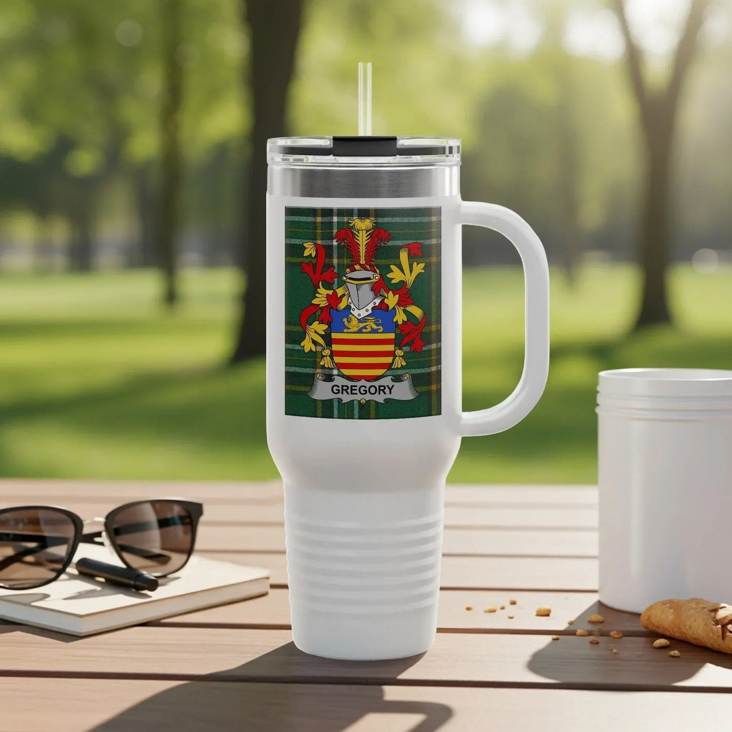 Custom Family Crest Travel Mug Personalized Product
