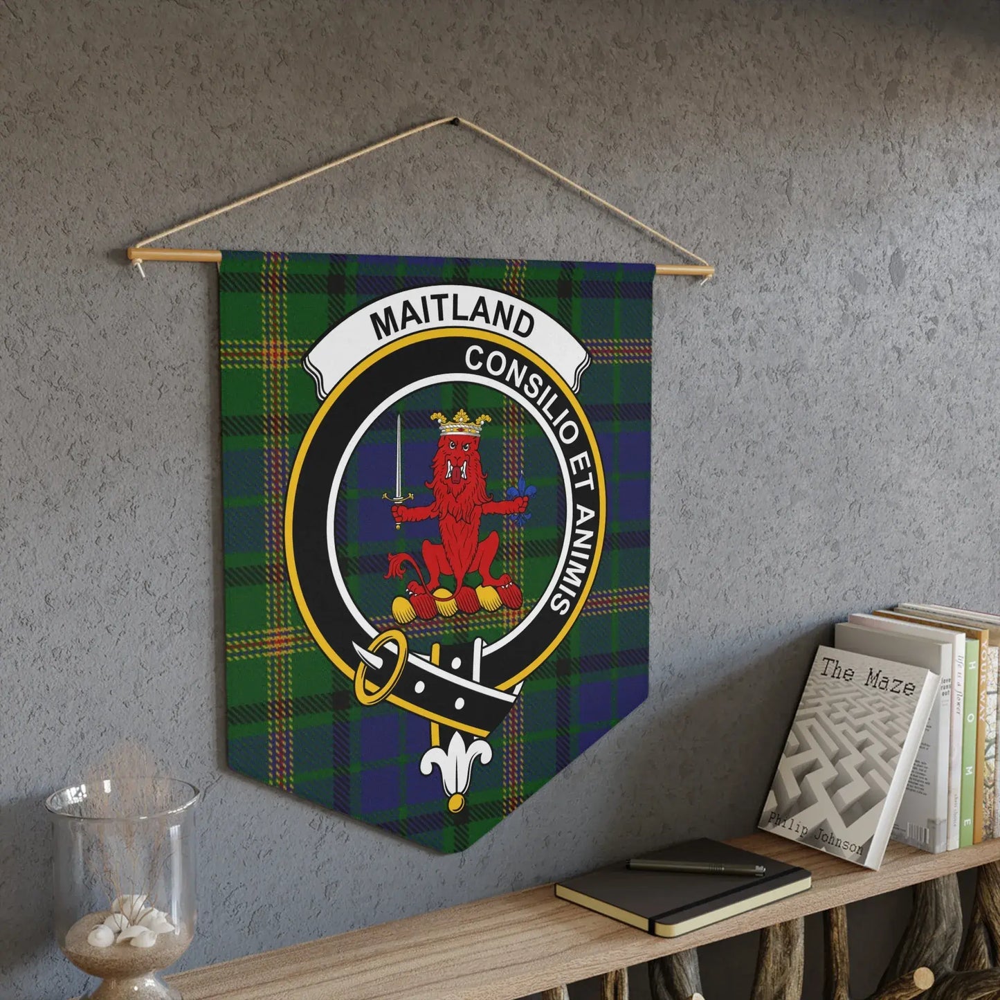 Maitland Consilio et Animis Hanging Banner product type