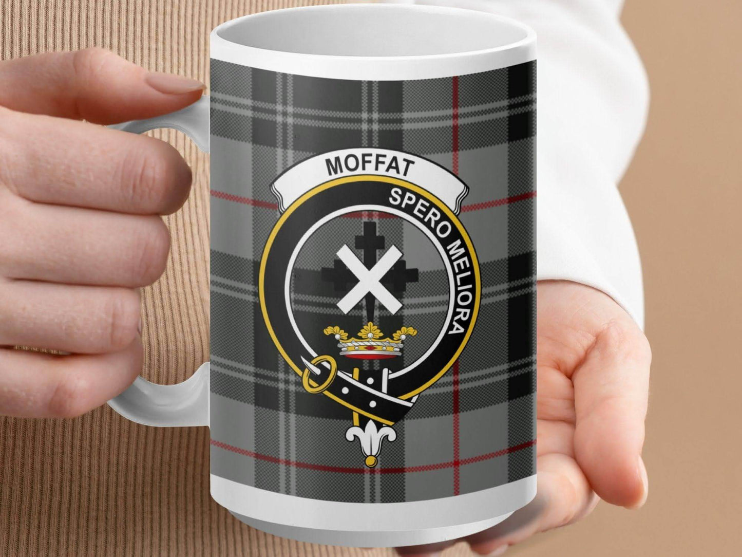 Moffat Spero Meliora Checkered Clan Mug product