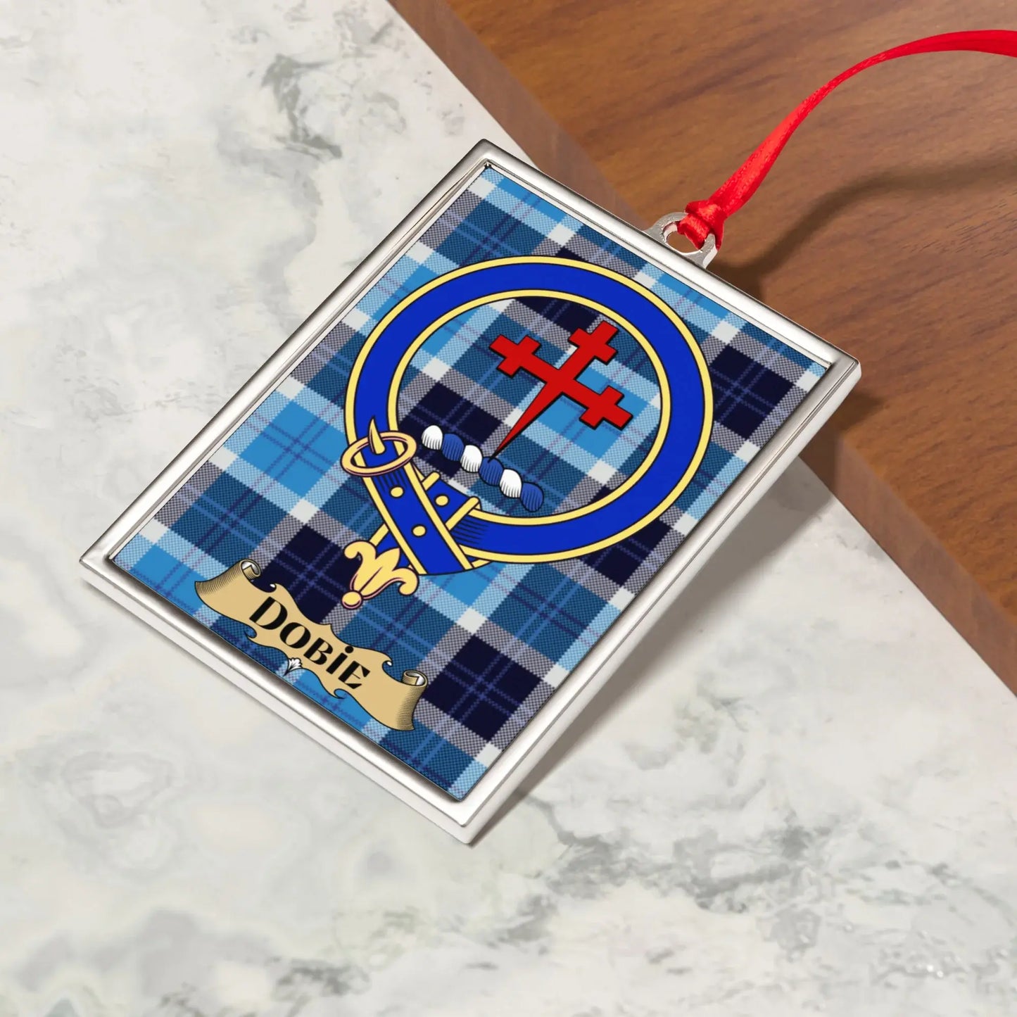 Clan Dobie Tartan Pattern Christmas Ornament product