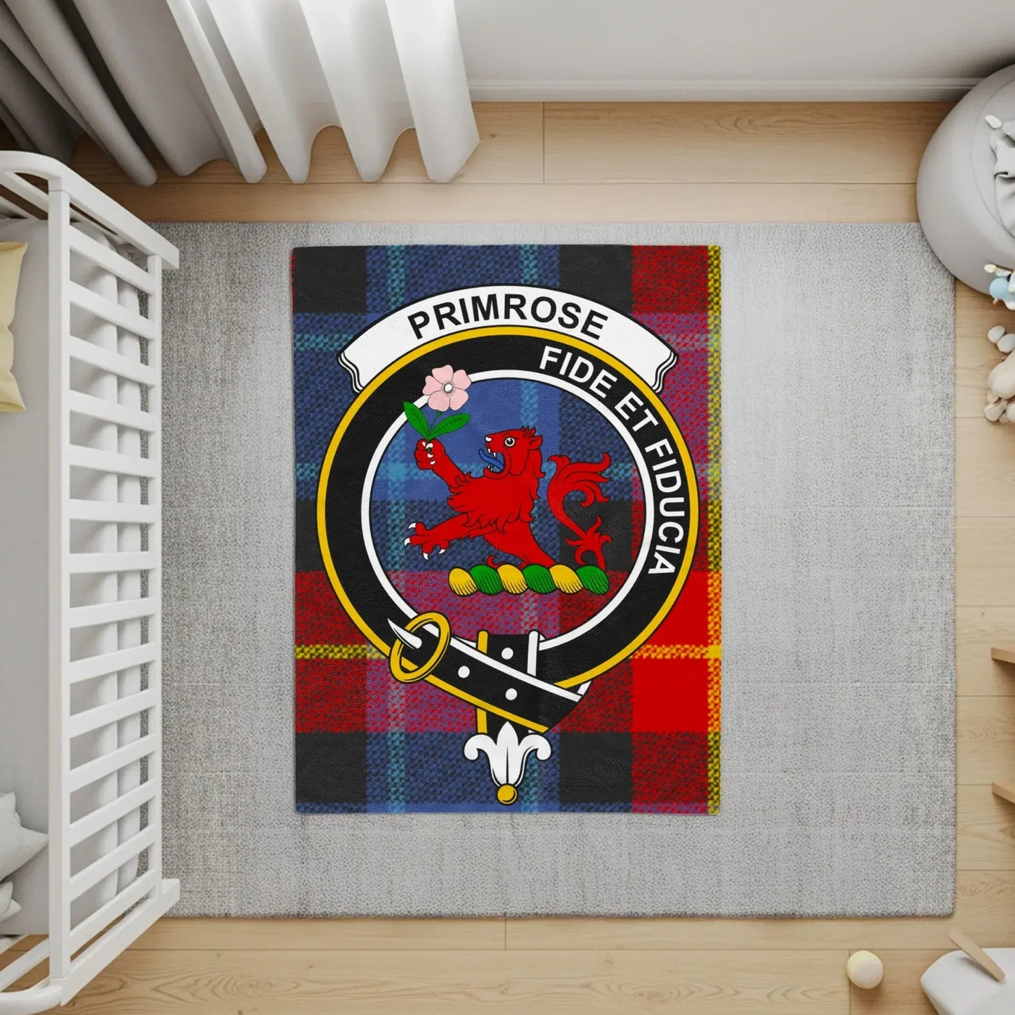 Primrose Fide Et Fiducia Tartan Design Rug product