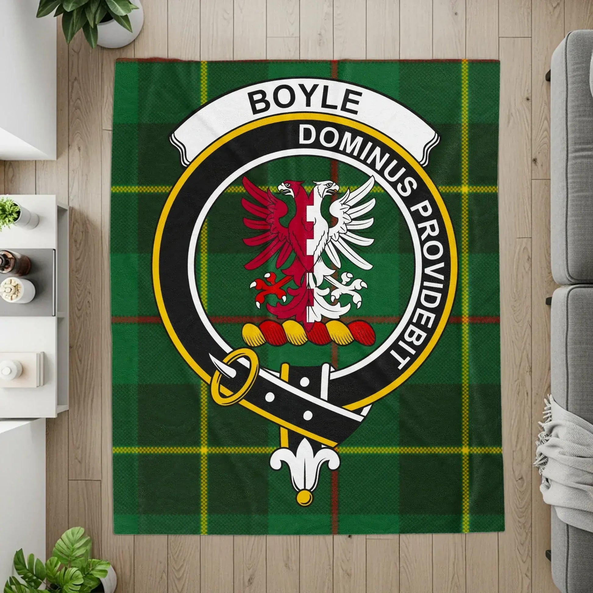 Boyle Dominus Providebit Green Plaid Blanket product