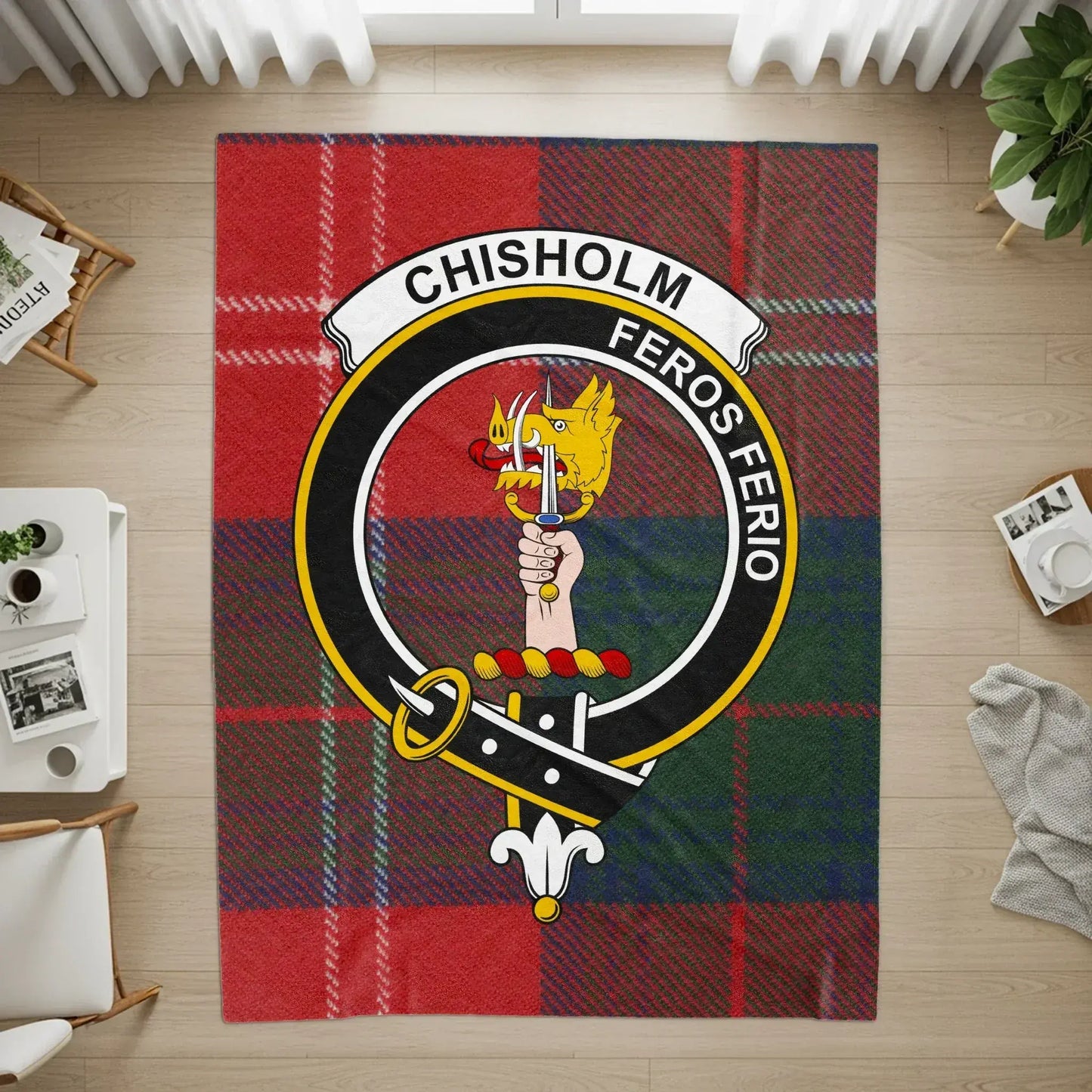 Chisholm Feros Ferio Emblem Tartan Area Rug product type