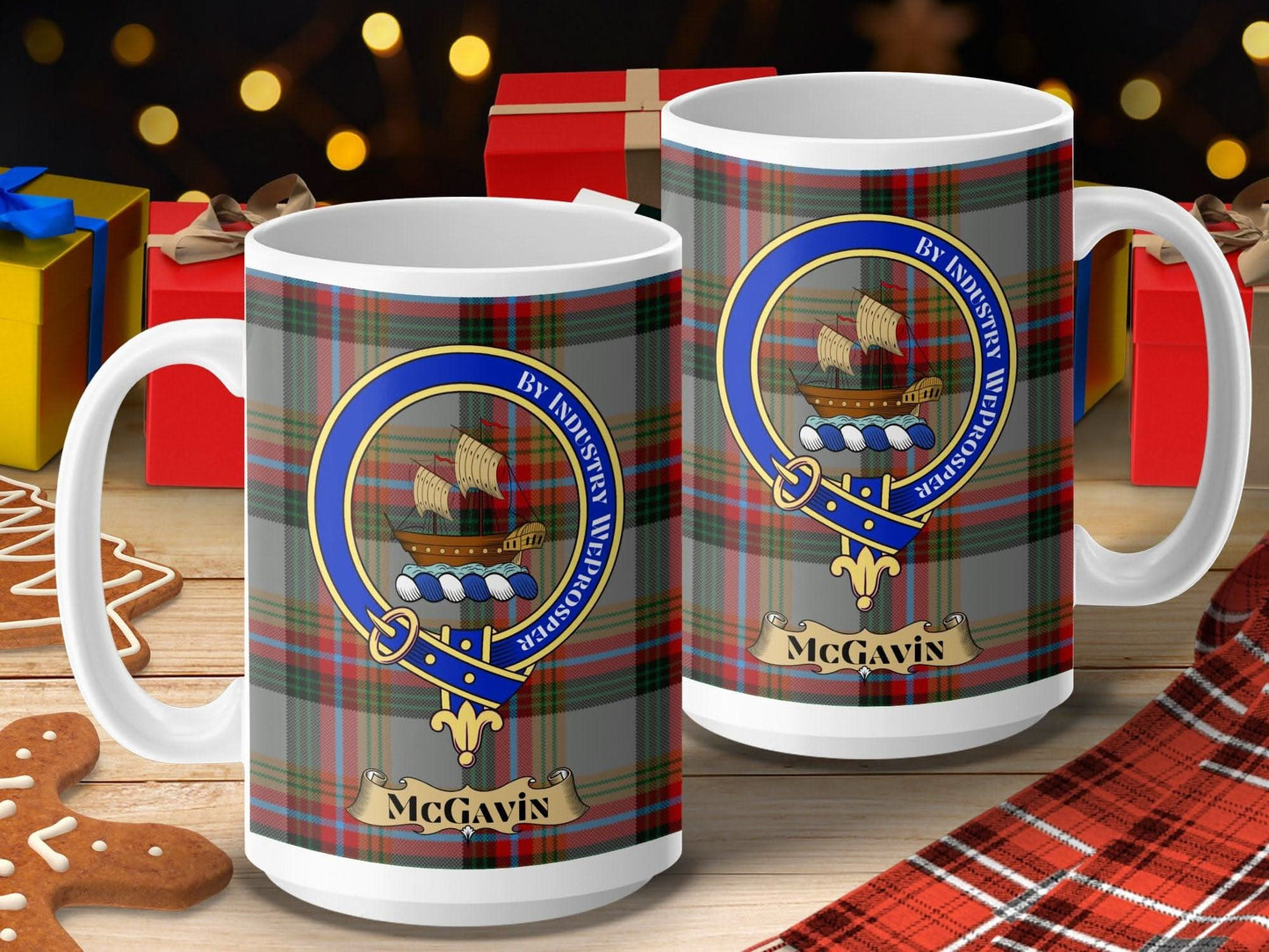 McGavin Clan Crest Christmas Gift Mug product