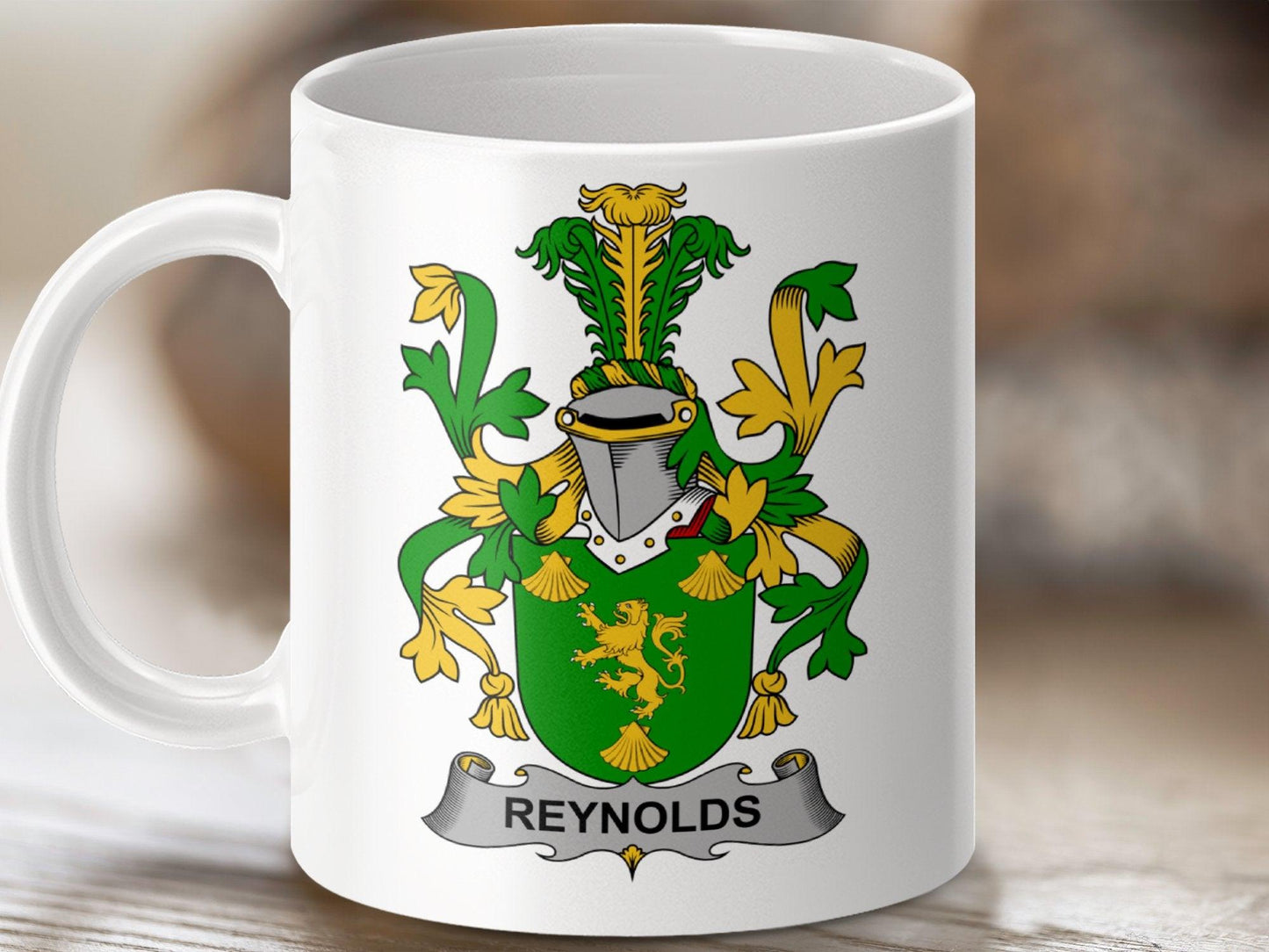 Reynolds Family Heritage Crest Mug - Celtic Ancestry Gifts