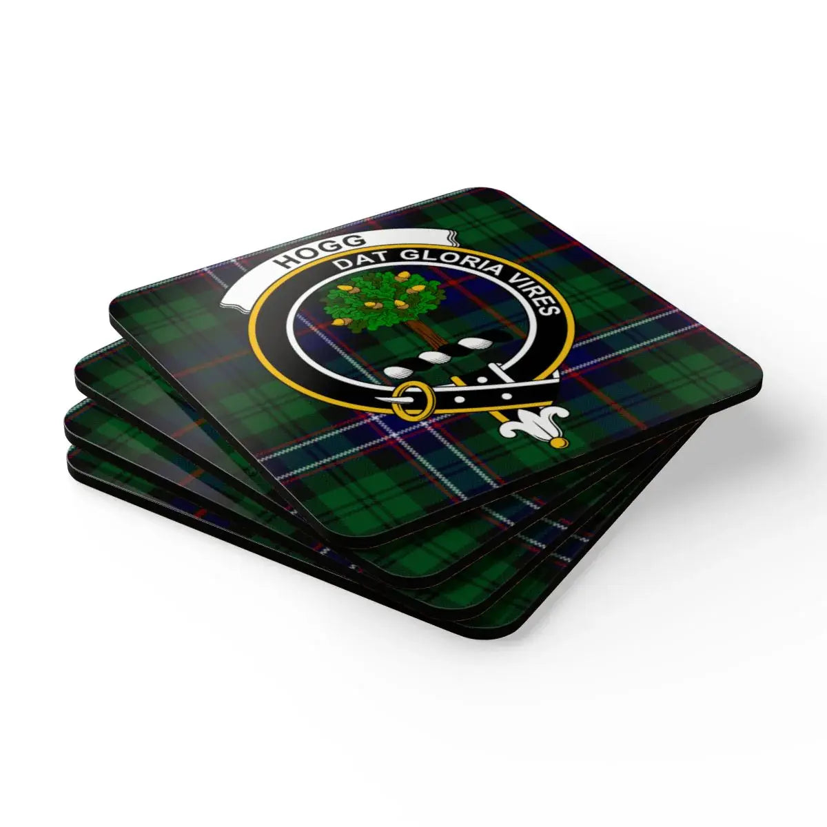 HOGG Dat Gloria Vires Family Crest Coaster Set product type