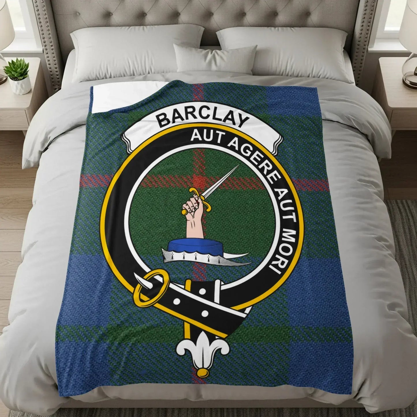 Barclay Aut Agere Aut Mori Tartan Blanket product