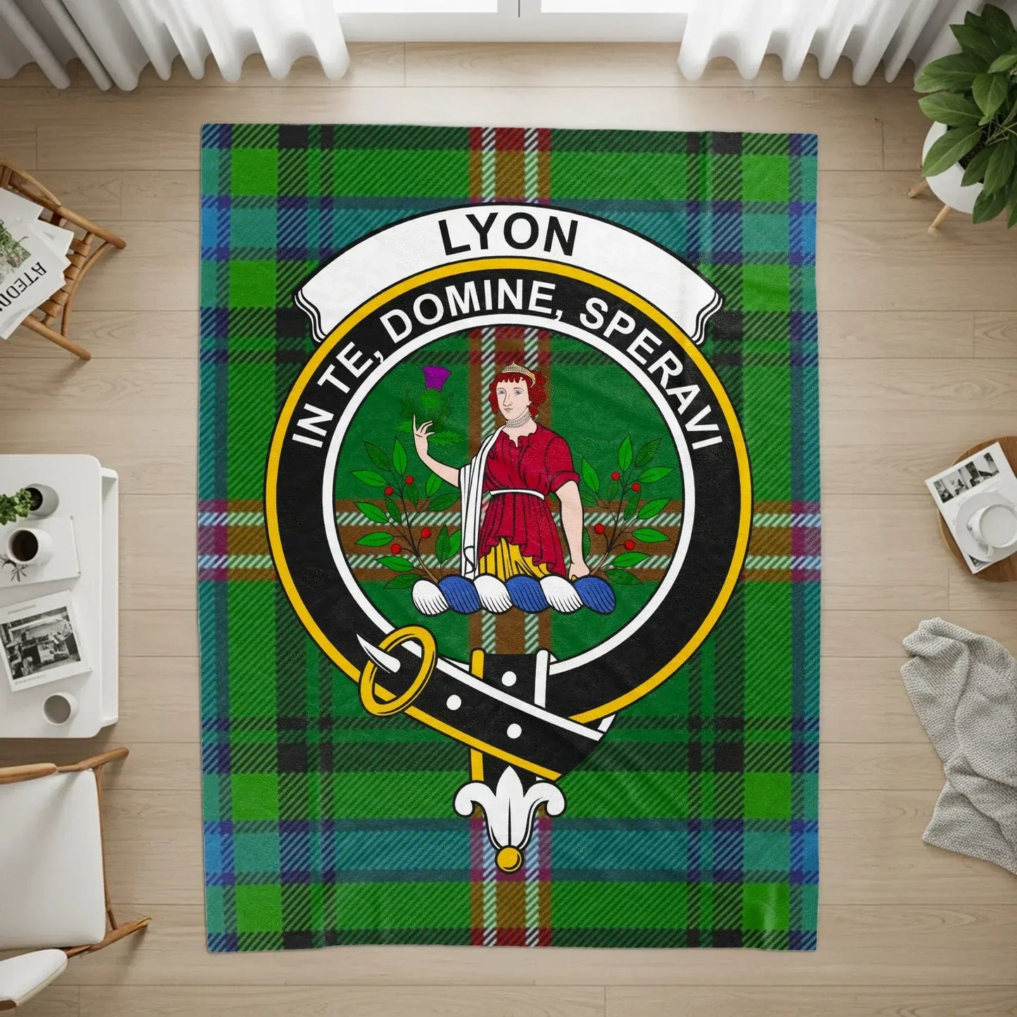 Lyon In Te Domine Speravi Tartan Rug product