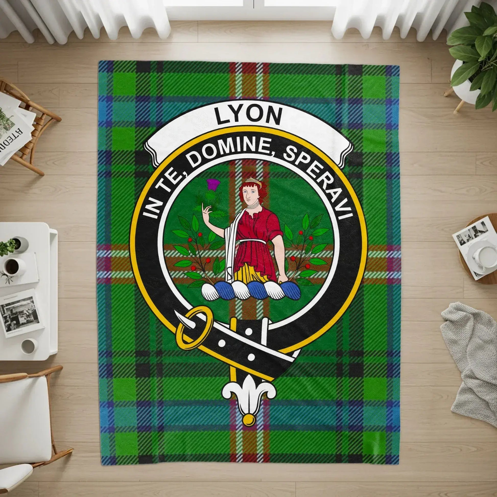 Lyon In Te Domine Speravi Tartan Rug product