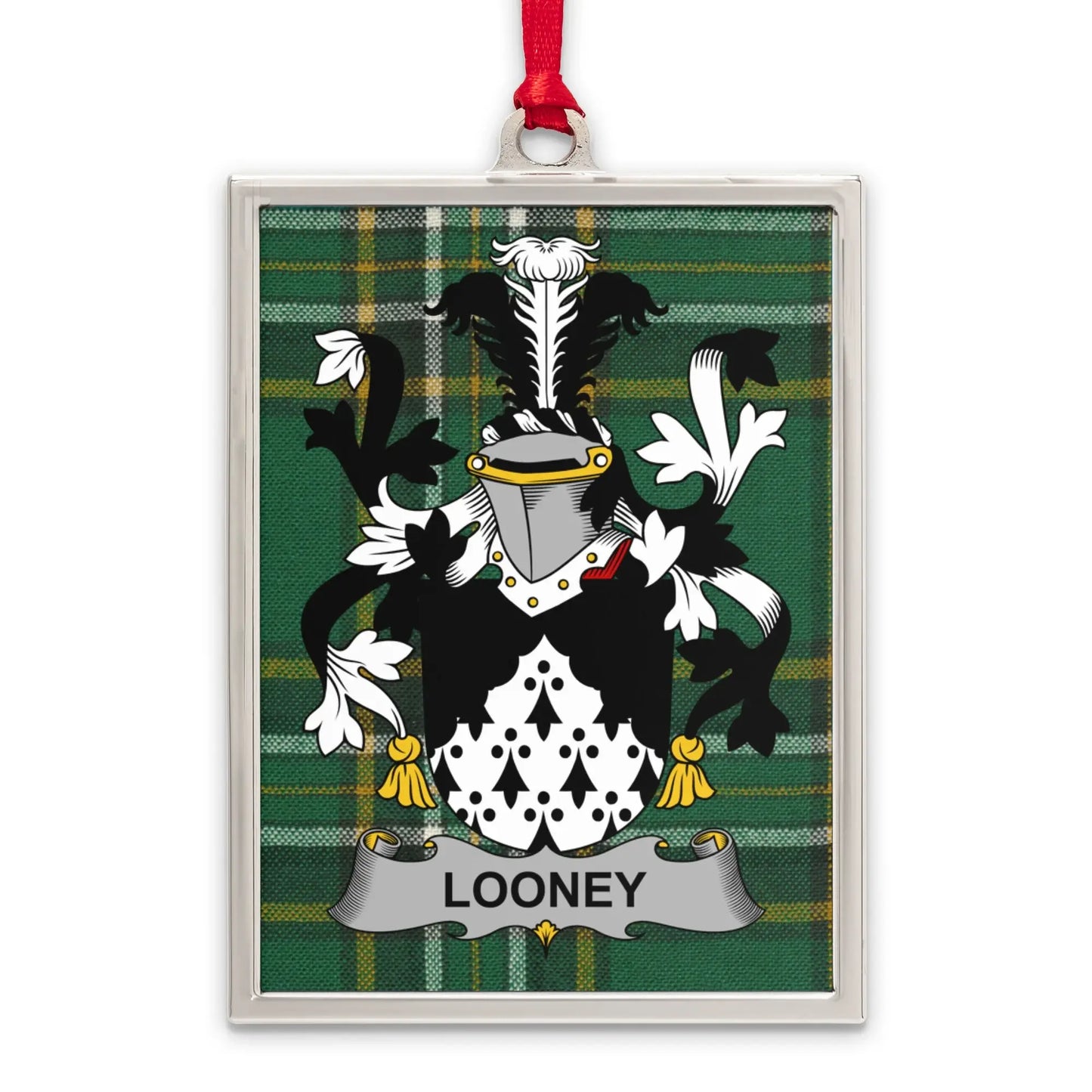 Looney Family Crest Heraldic Ornament product