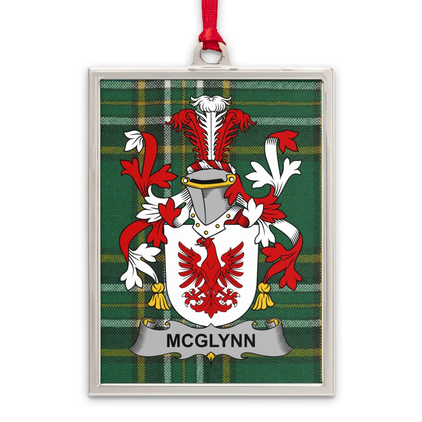 McGlynn Family Crest Plaid Design Ornament product
