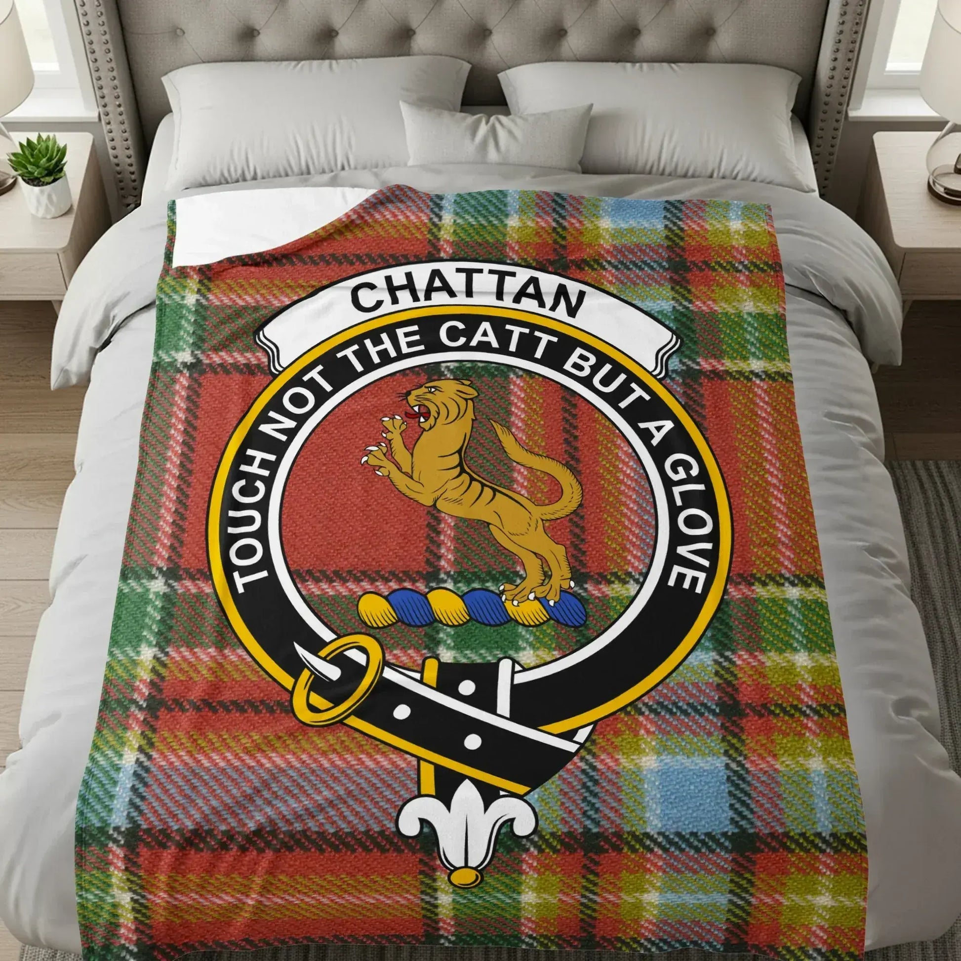 Touch Not The Catt But A Glove Chattan Blanket product