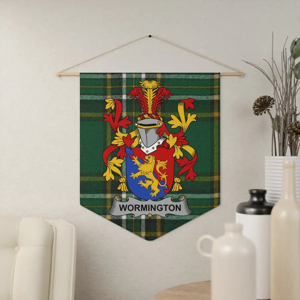Family Crest Personalized Tartan Wall Hanging product