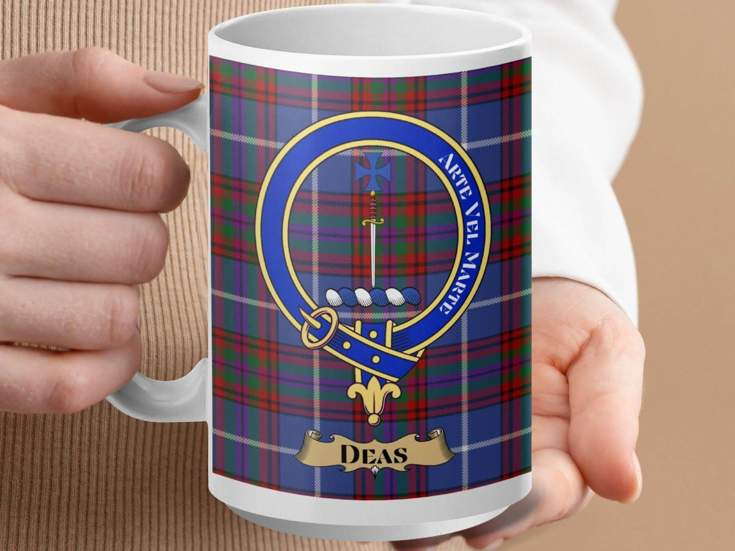 Deas Tartan Design Mug Traditional Clan Crest product