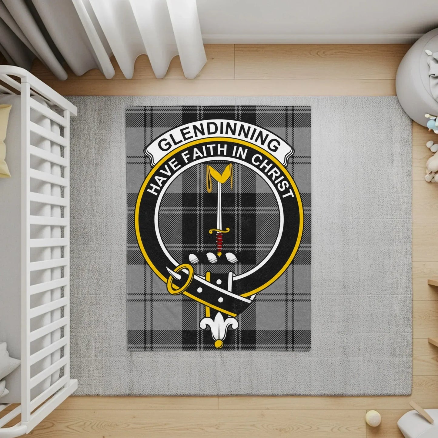 Glendinning Have Faith In Christ Crest Tartan product type