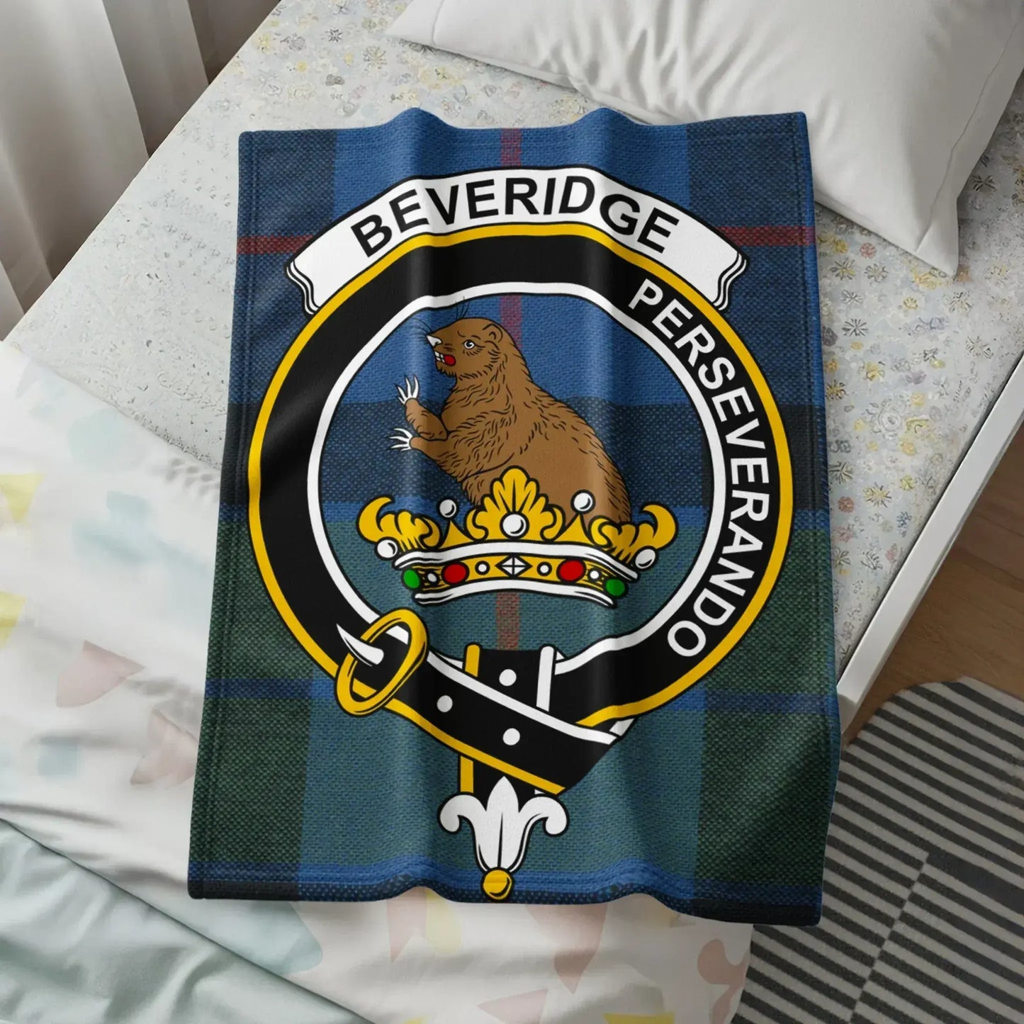 Beveridge Perseverando Tartan Bear Bedspread product