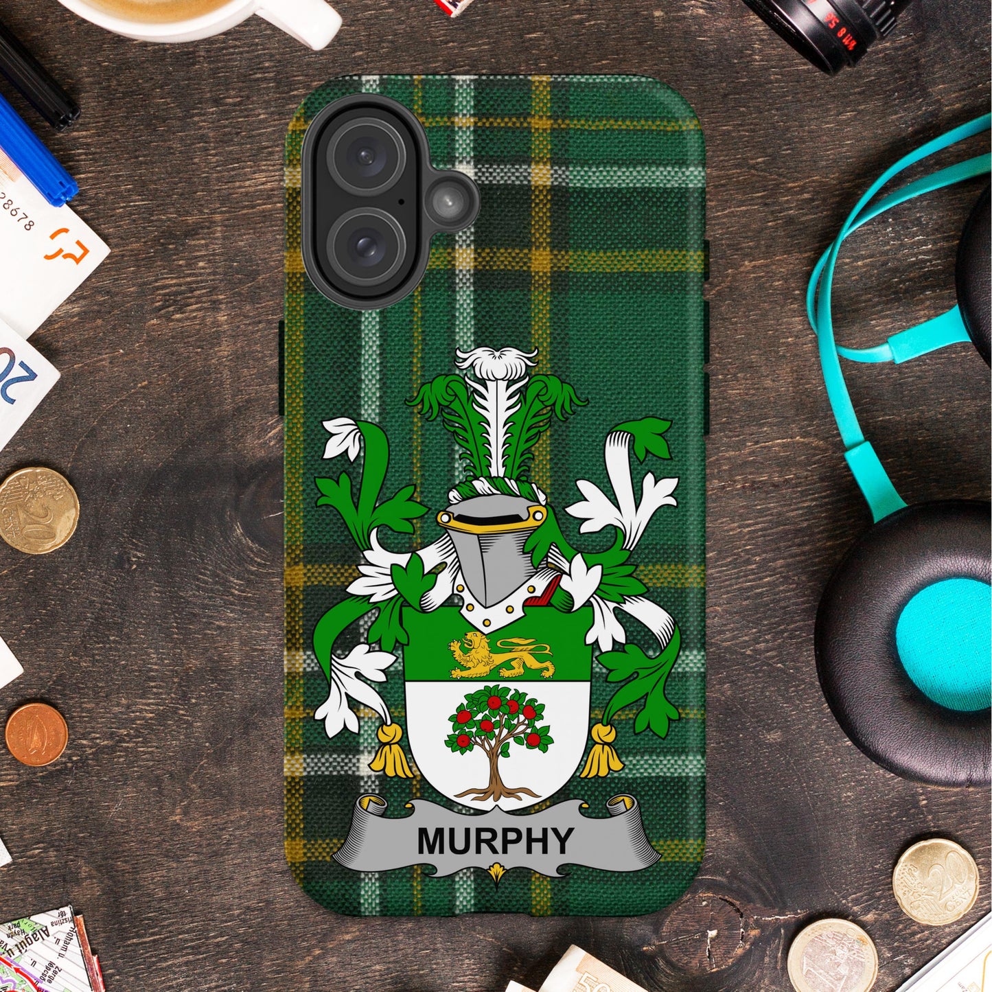 Customizable Family Crest Plaid Design Phone Case product