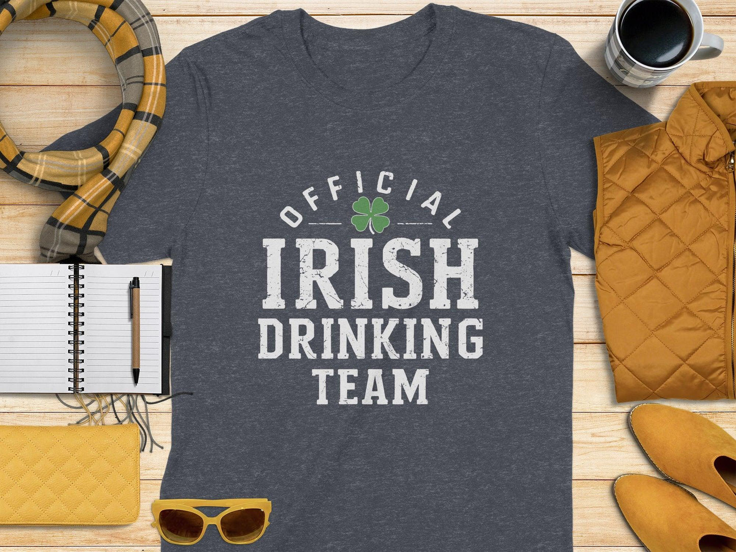 Official Irish Drinking Team Graphic Logo T-shirt - Celtic Ancestry Gifts