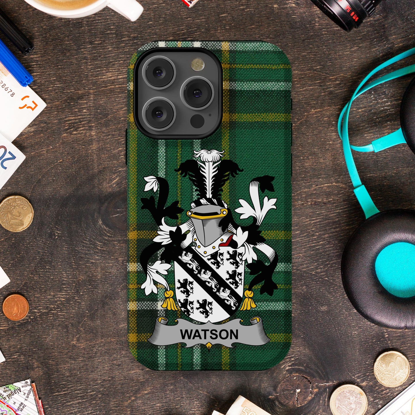 Personalized Watson Family Crest iPhone Case product type