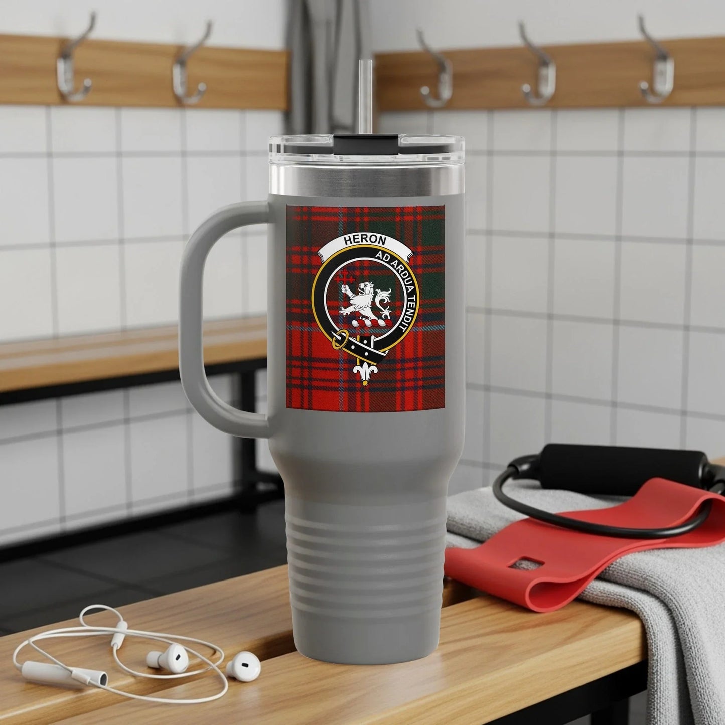 Heron School Team Insulated Travel Mug with Handle product type