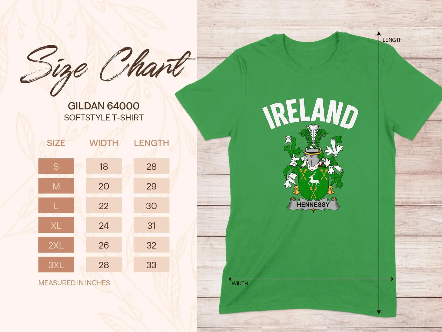 Ireland Hennessy Graphic Printed T Shirt Product