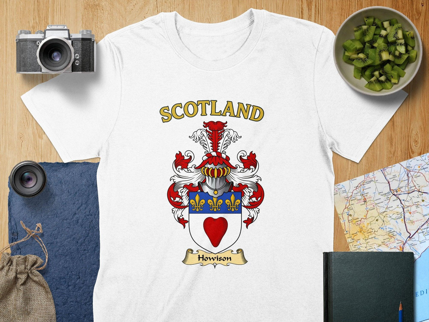 Howison Clan Family Crest Scotland T-Shirt - Celtic Ancestry Gifts