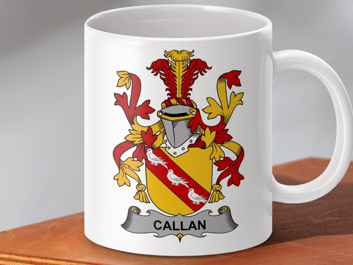 Callan Irish Surname Family Crest Heritage Graphic mug - Celtic Ancestry Gifts