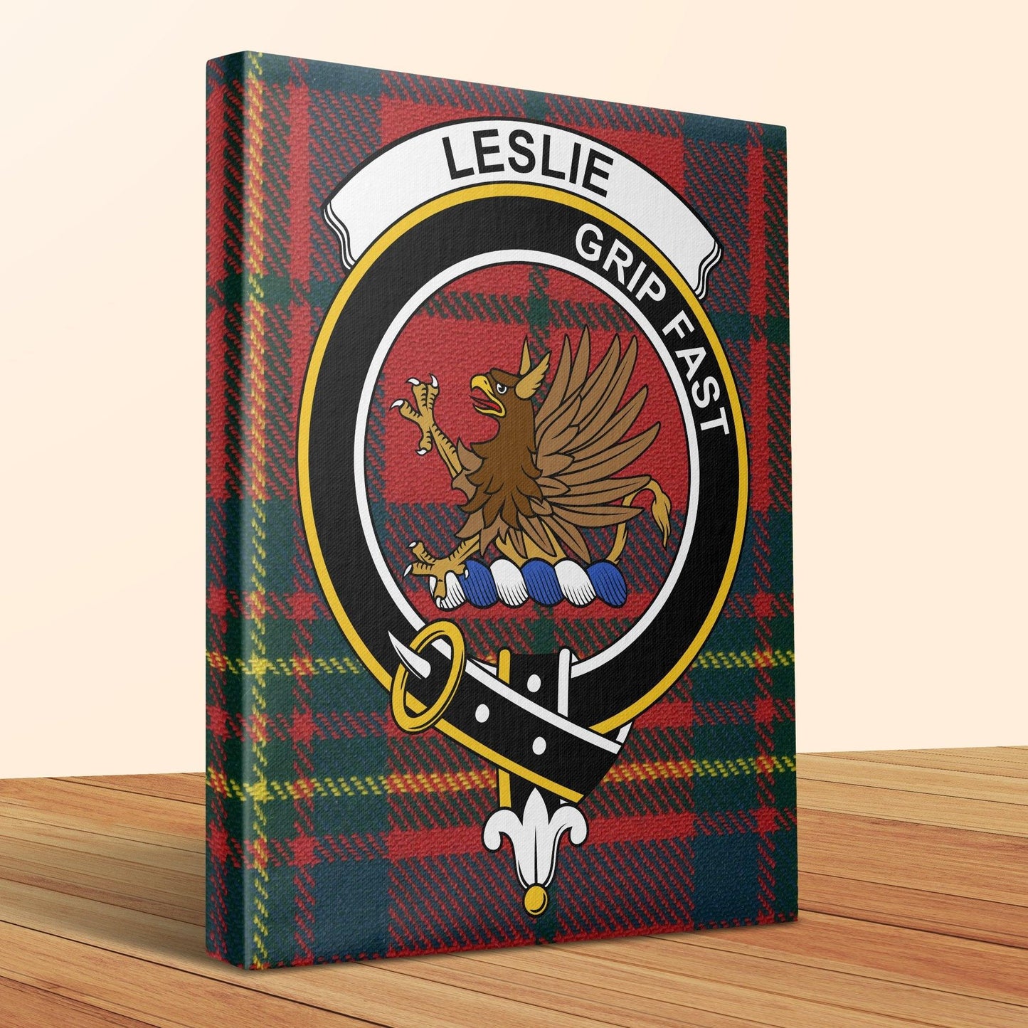 Leslie Grip Fast Tartan Canvas Wall Art product
