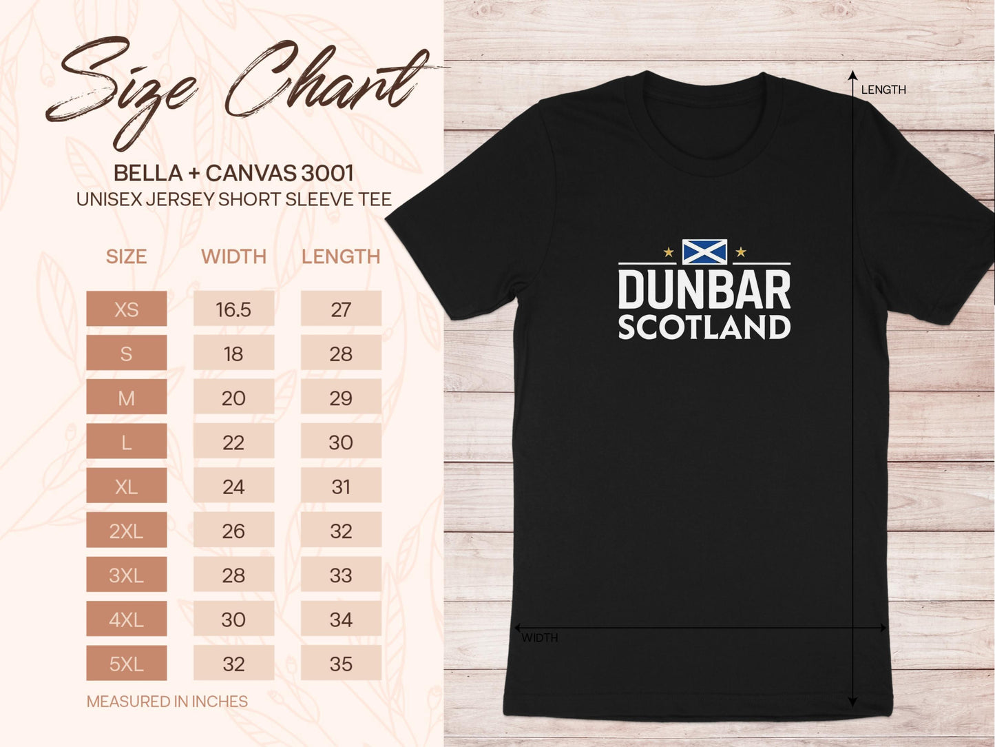 Dunbar Scotland T-Shirt with Bold Flag Design - Celtic Ancestry Gifts