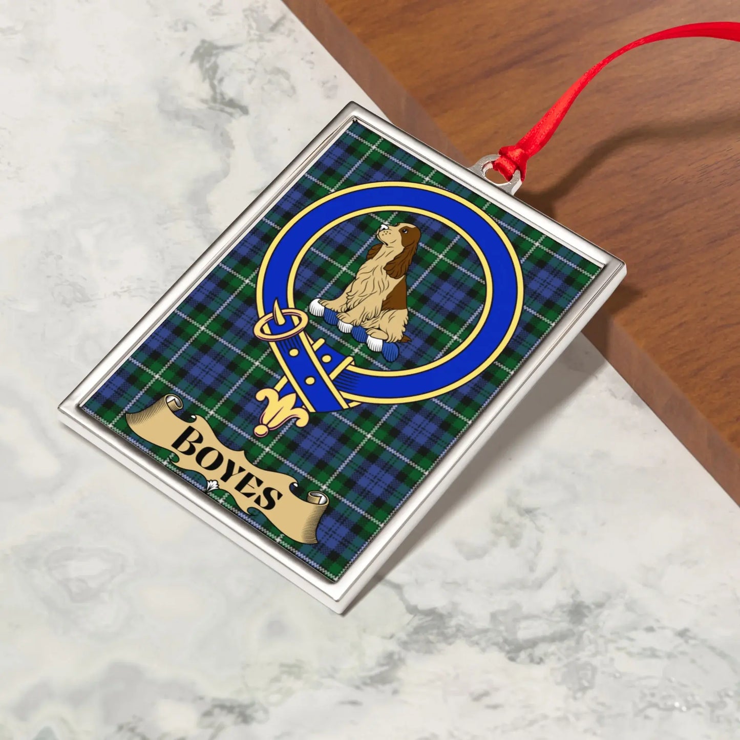 Blue Scottish Tartan Dog Printed Hanging product type