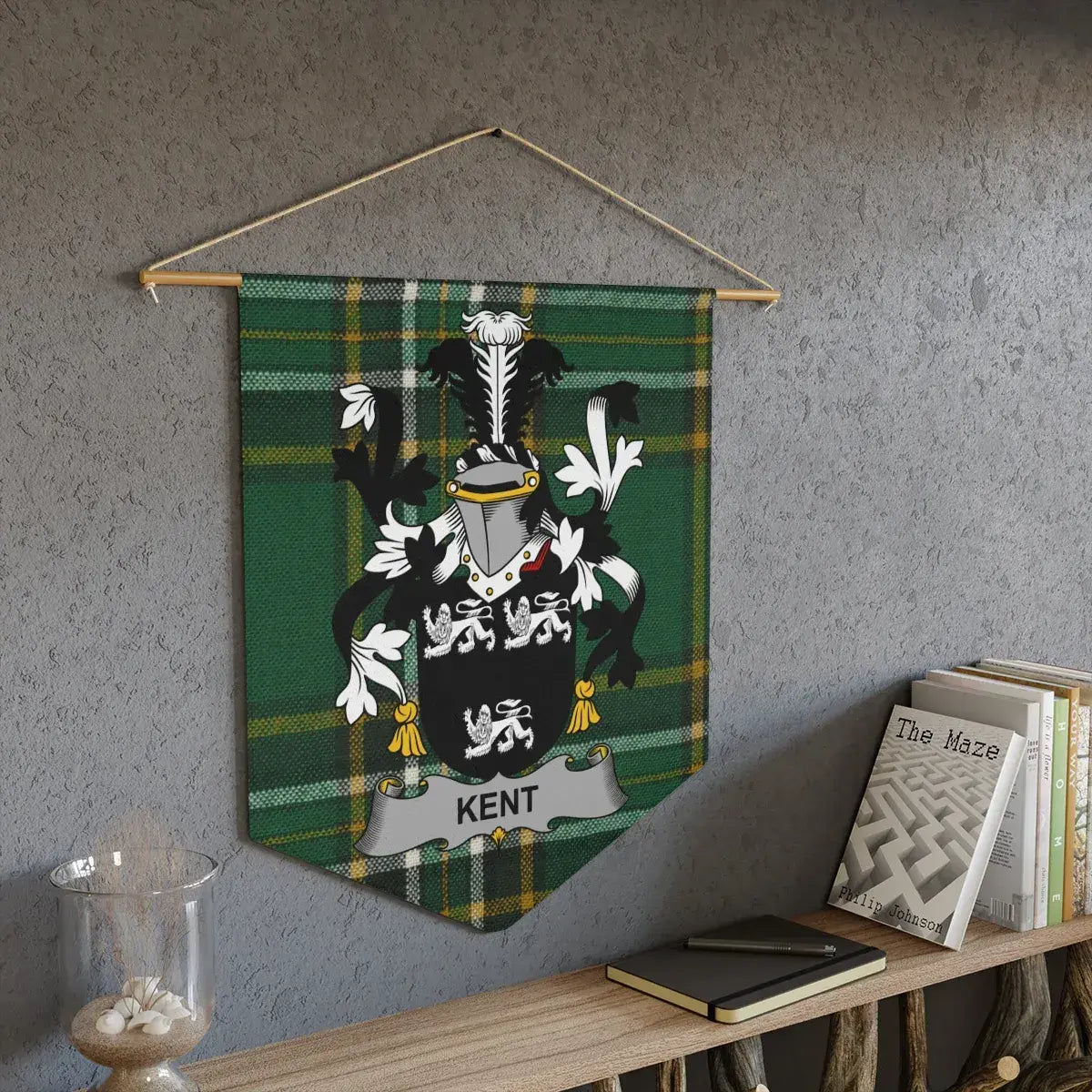 Kent Family Crest Plaid Tapestry Wall Hanging product type