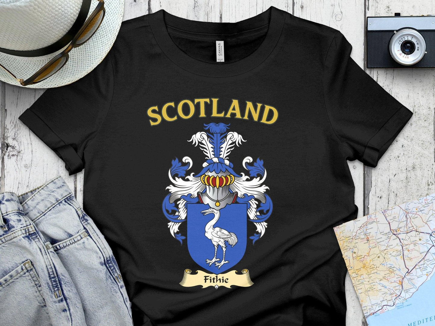 Fithie Clan Family Crest Scotland T-Shirt - Celtic Ancestry Gifts
