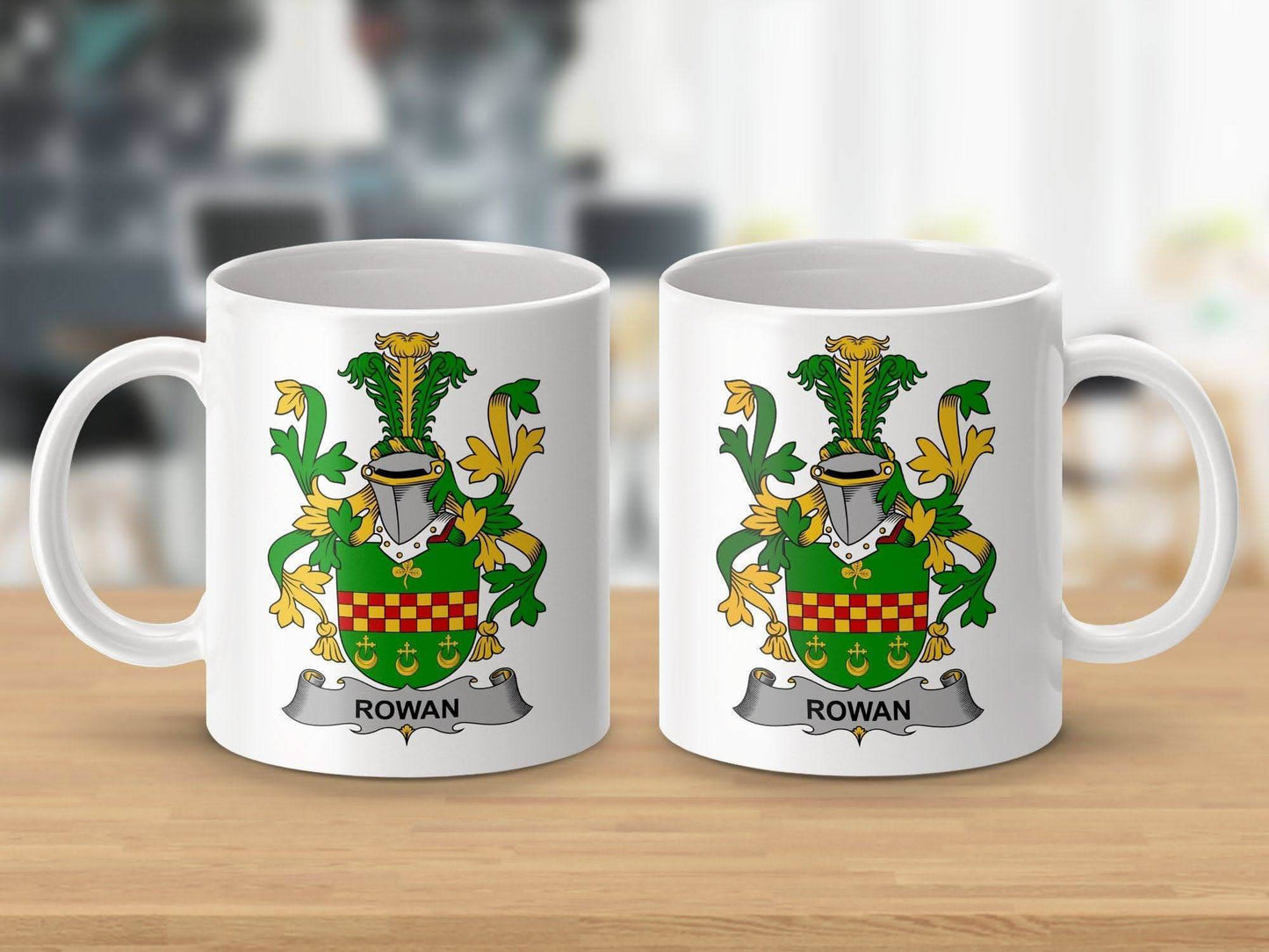Rowan Irish Family Crest Mug - Celtic Ancestry Gifts